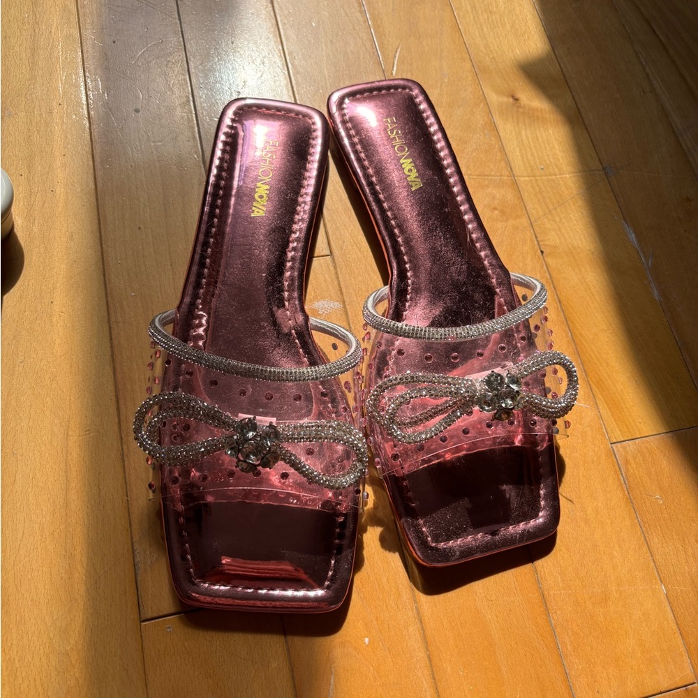 FASHION NOVA THE SWEETEST THING FLAT SANDALS
